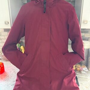 Canada Goose Women's Burgundy Raincoat
